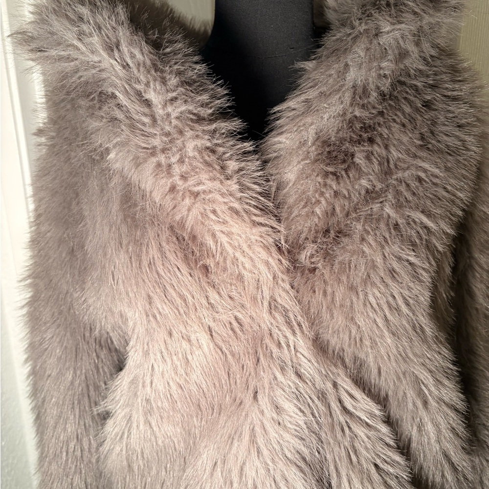 Fashion Nova Fuzzy Teddy Jacket in Light Brown